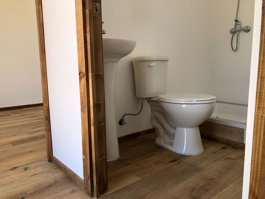 Chalet 6x3,0 mt / 2 chambres - 1 salle de bain
